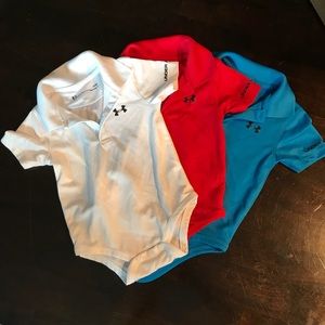 Set of 3 Under Armour onesies size 6-9 months